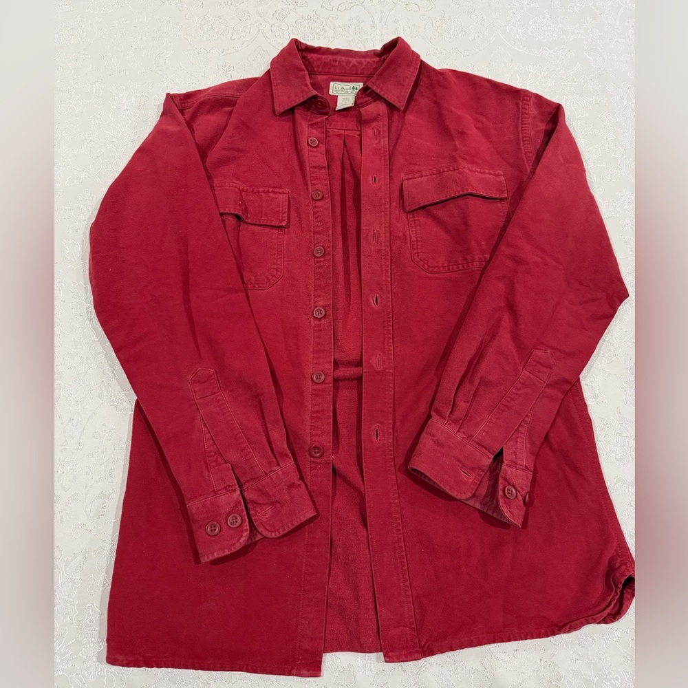 L.L. Bean Men's Red shacket